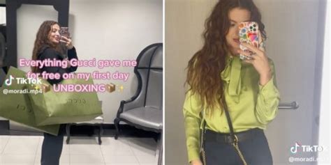 gucci tiktok fired|A TikToker believes she was unfairly fired from Gucci after.